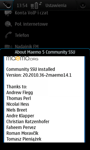Update CSSU dla Maemo – Nokia N900