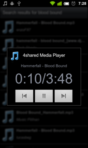 Strumieniowe przesyłanie muzyki na Androida dzięki 4shared Music