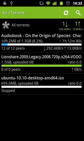 Kontrolowanie pobierania torrentów na Androidzie