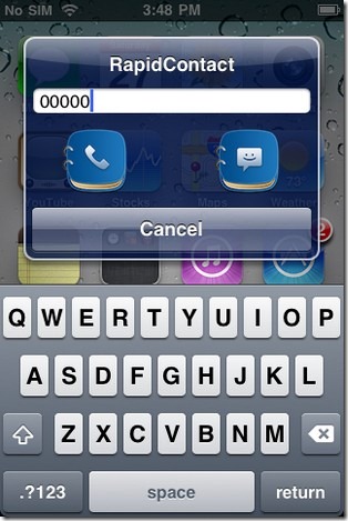 Przesuń, aby zadzwonić do wybranego numeru na iOS