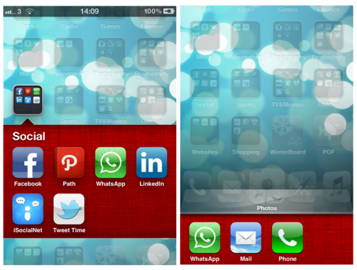 Zarządzanie kolorem tła folderów i paska multitaksingu w iOS