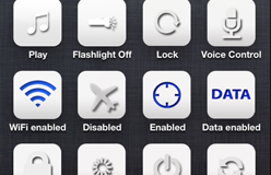 Dodatkowe ikony na pulpicie iPhone’a, ułatwiające zarządzanie funkcjami telefonu
