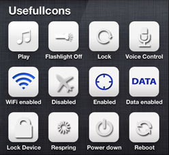 Dodatkowe ikony na pulpicie iPhone’a, ułatwiające zarządzanie funkcjami telefonu